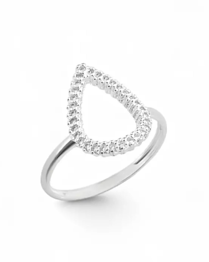 bague argent 925 femme sertie zirconium, bijou élégant artisanal