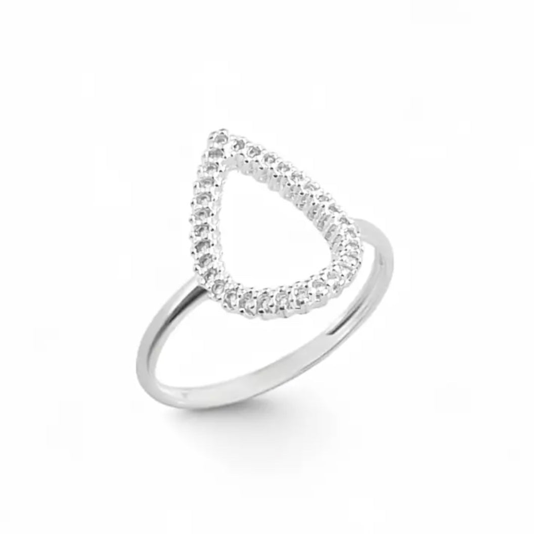 bague argent 925 femme sertie zirconium, bijou élégant artisanal