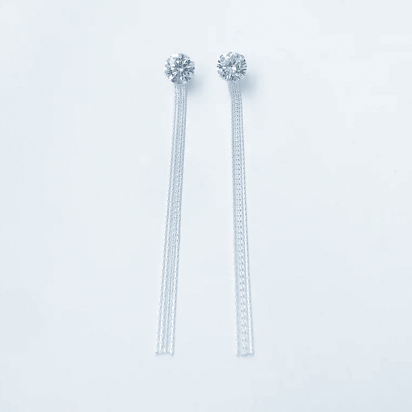 boucles d'oreilles Zirconium Étincelant en argent 925