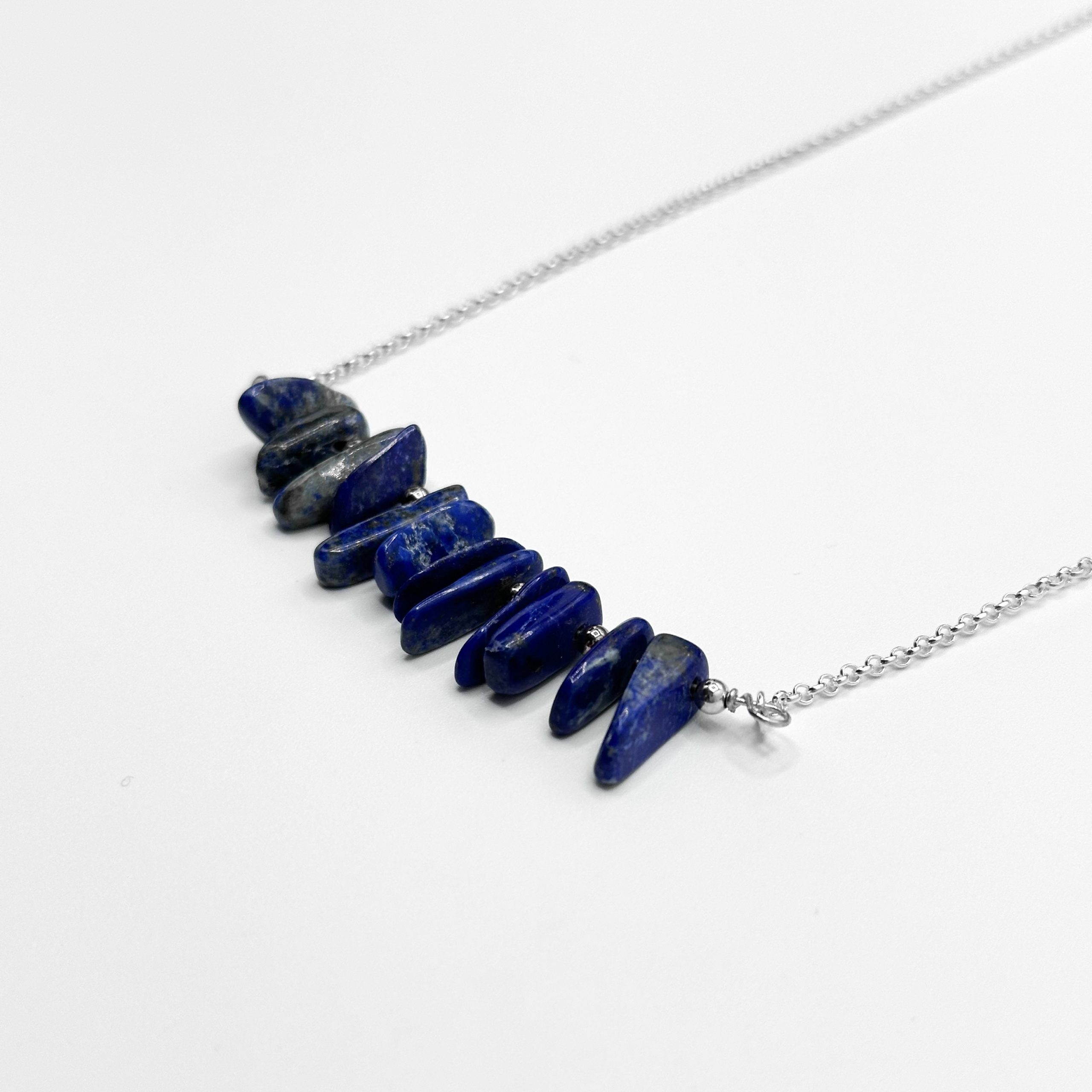 Collier Lapis Lazuli en Argent 925 - 40cm