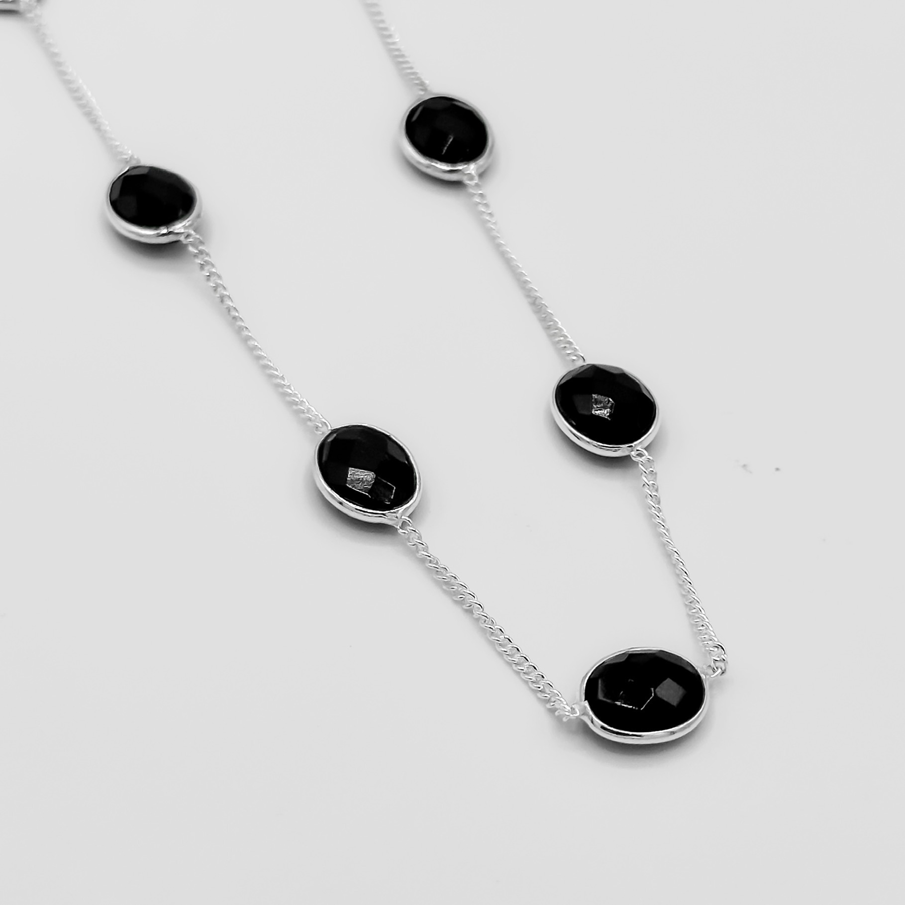 Collier Nuit d'Onyx en argent 925