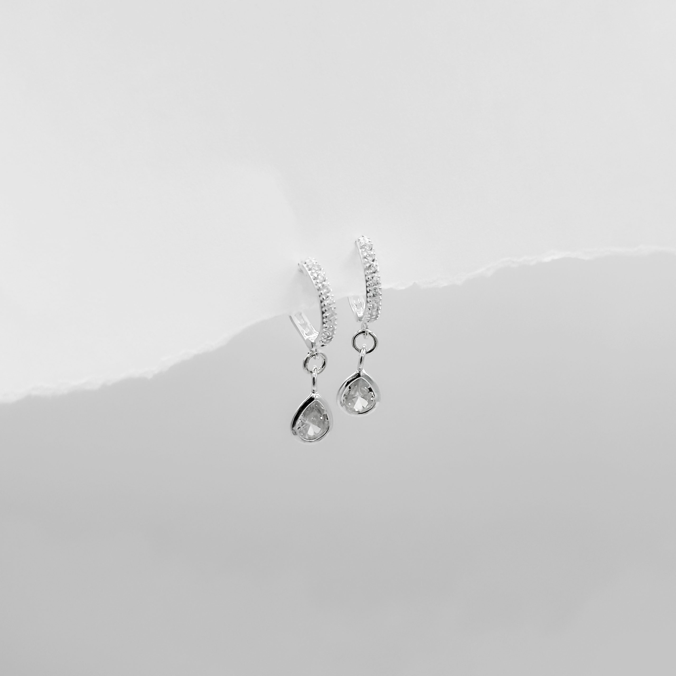 Boucles d'oreilles Zircon Éclat en argent 925