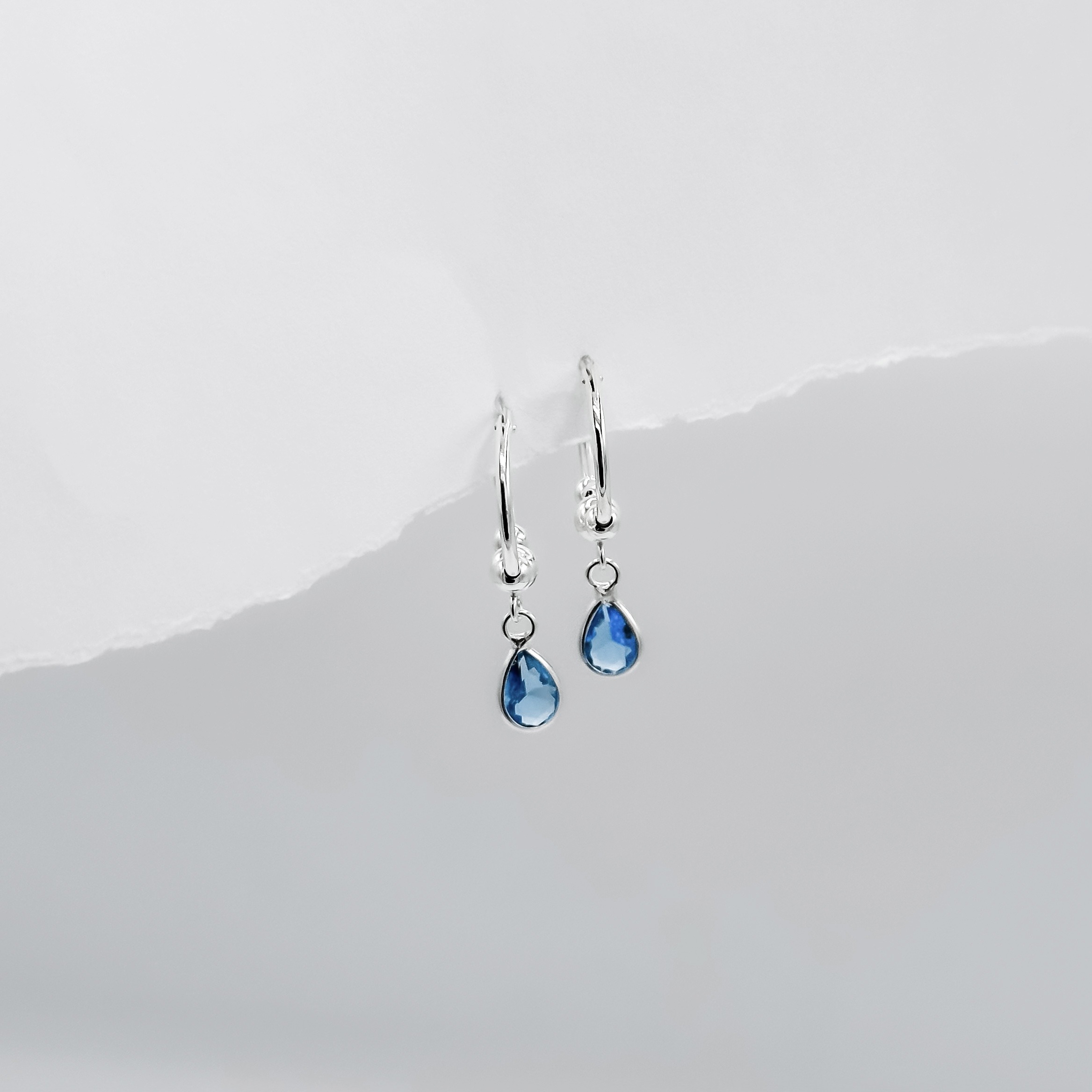 Boucles d'oreilles Ciel Zircon en argent 925